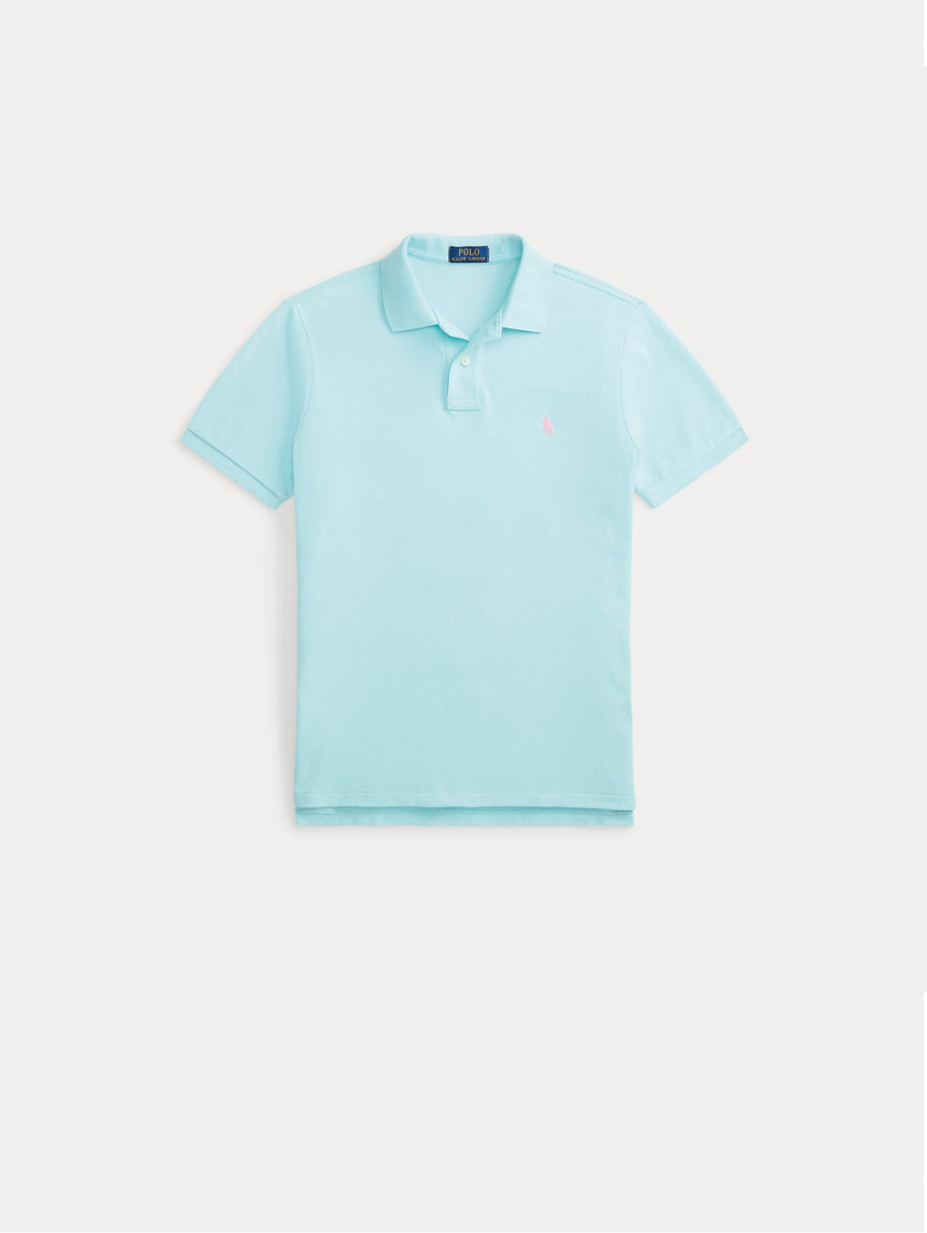 2026 New Arrival Polo Slim Fit in Cotone Celeste