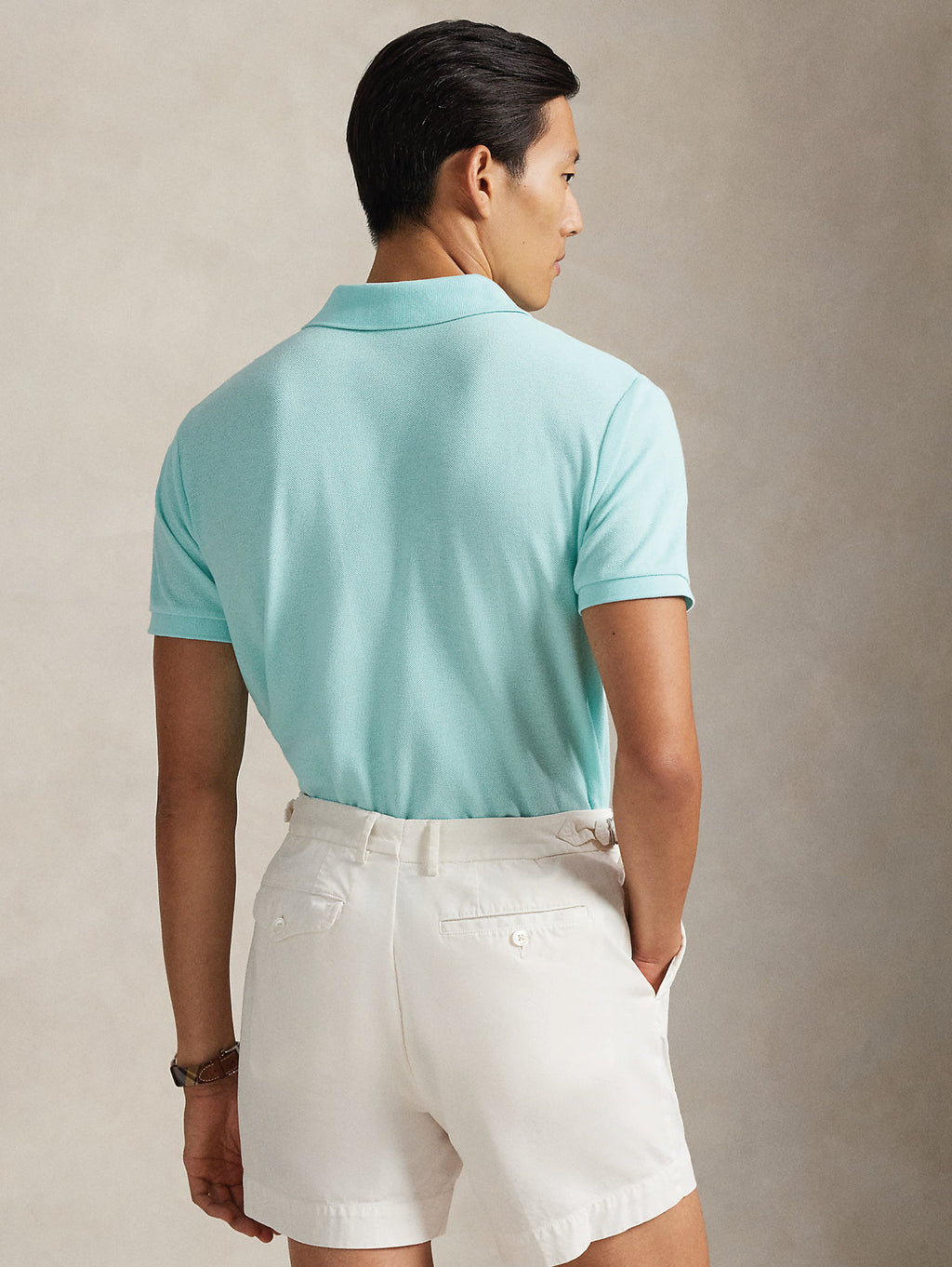 2026 New Arrival Polo Slim Fit in Cotone Celeste
