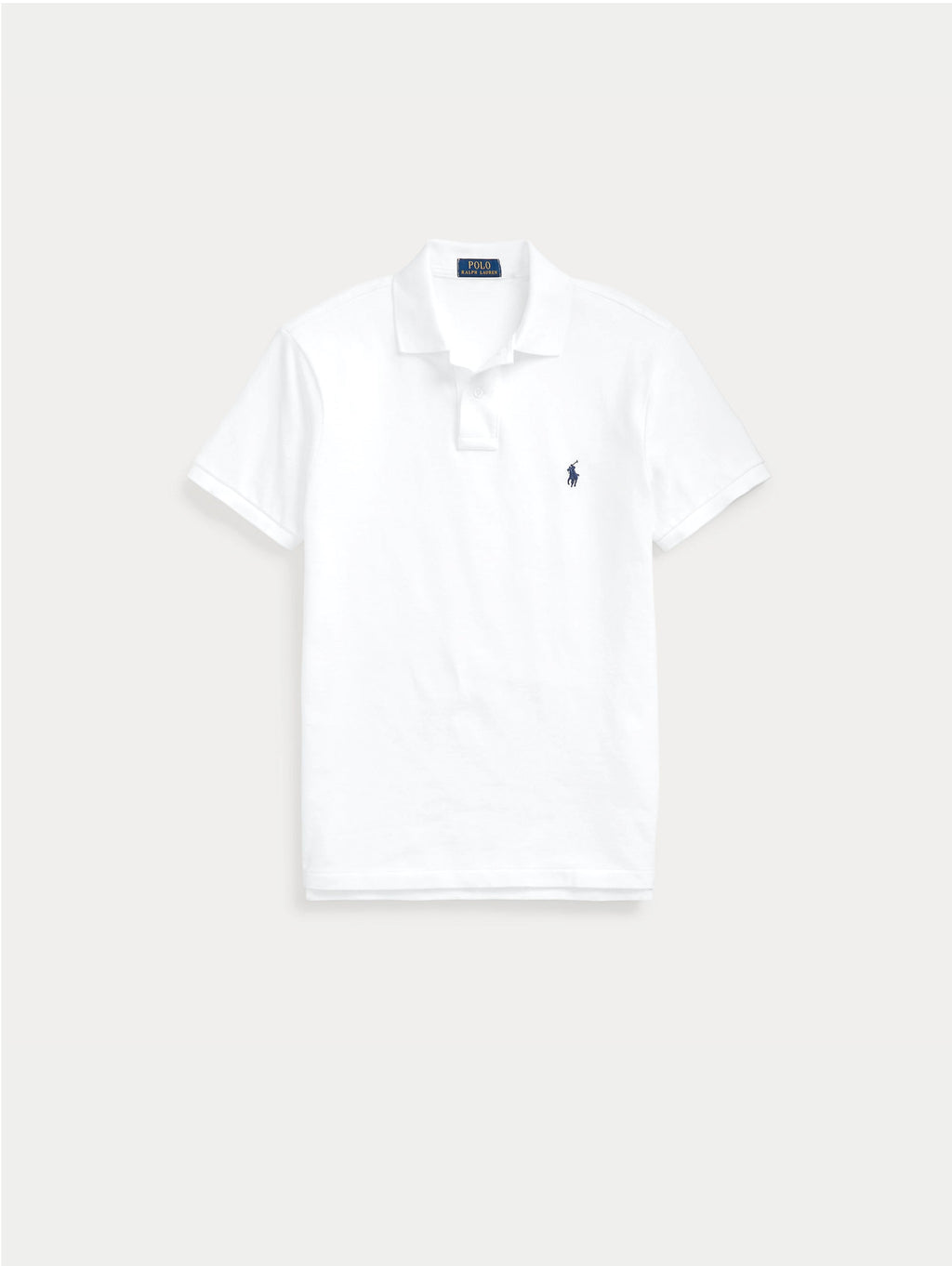 2026 New Arrival Polo in Piquet di Cotone Slim Fit Bianco