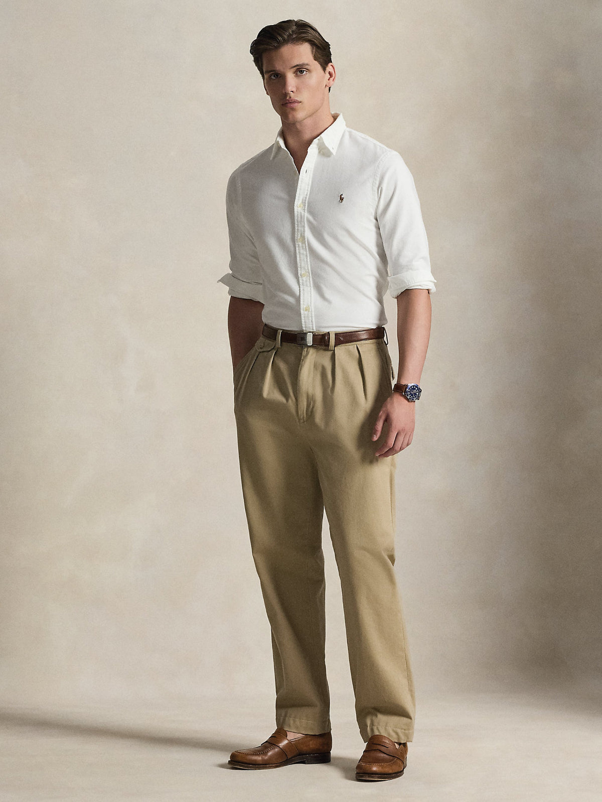 2026 New Arrival Camicia Oxford Slim Fit Bianco
