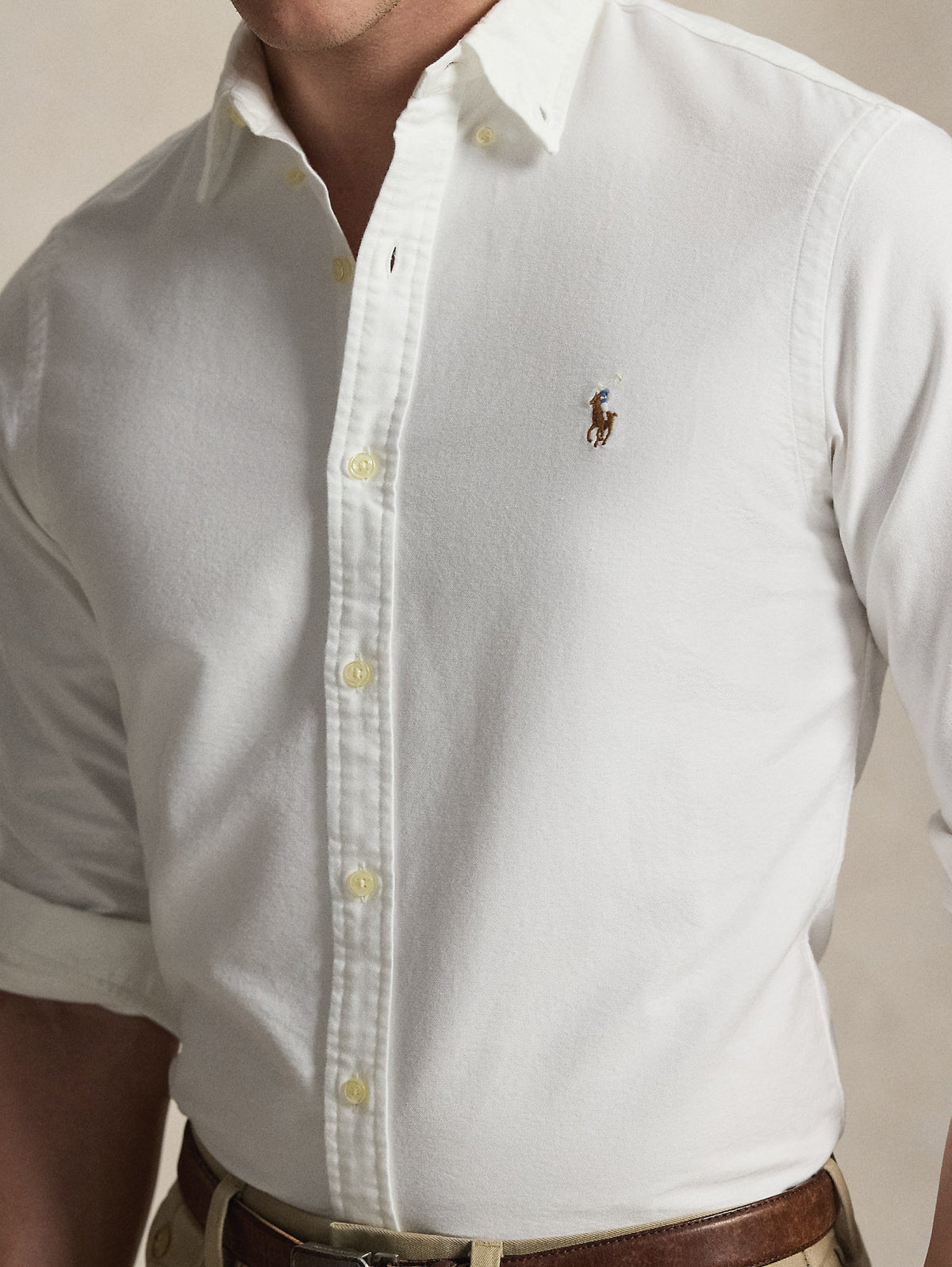 2026 New Arrival Camicia Oxford Slim Fit Bianco