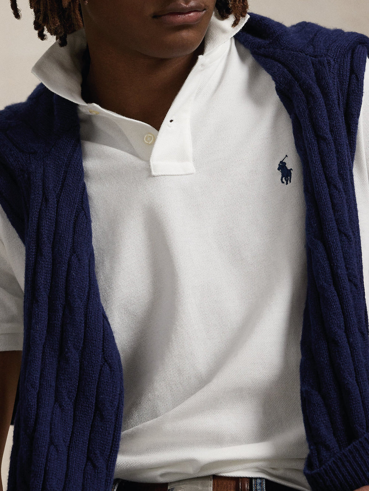 2026 New Arrival Polo in Cotone Custom Slim Fit Bianco