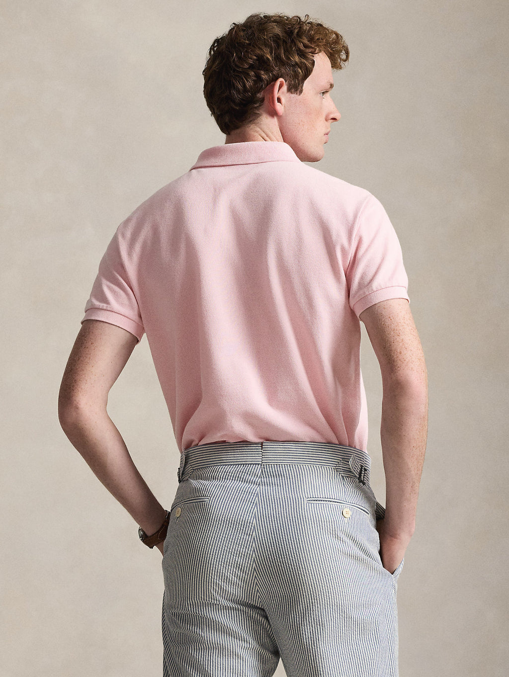 2026 New Arrival Polo Maniche Corte in Cotone Rosa