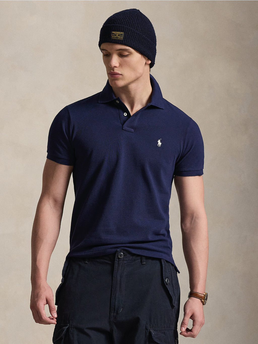 2026 New Arrival Polo Maniche Corte in Cotone Blu