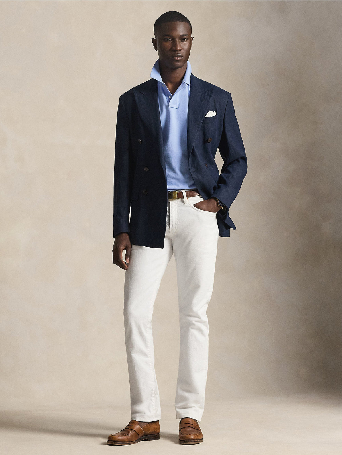 2026 New Arrival Polo Maniche Corte in Cotone Celeste