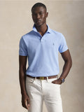 2026 New Arrival Polo Maniche Corte in Cotone Celeste