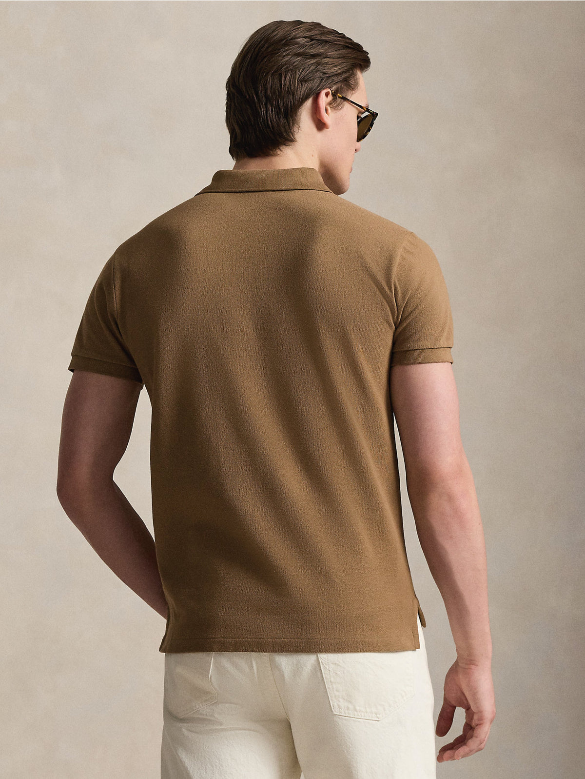 2026 New Arrival Polo Maniche Corte in Cotone Marrone