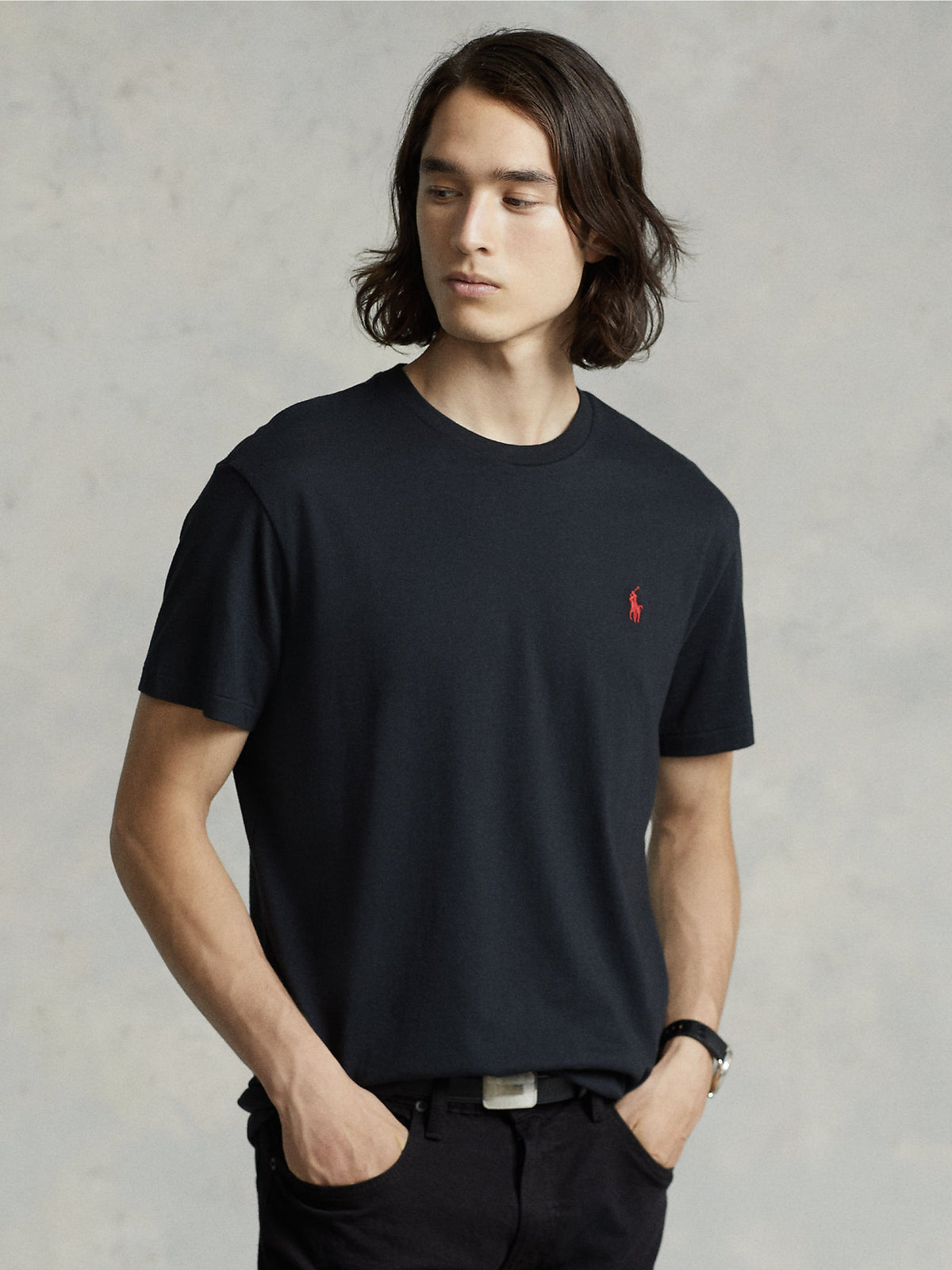 2026 New Arrival T-shirt in Cotone Basica Nero