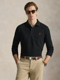 2026 New Arrival Polo Manica Lunga Custom Slim Fit Nero