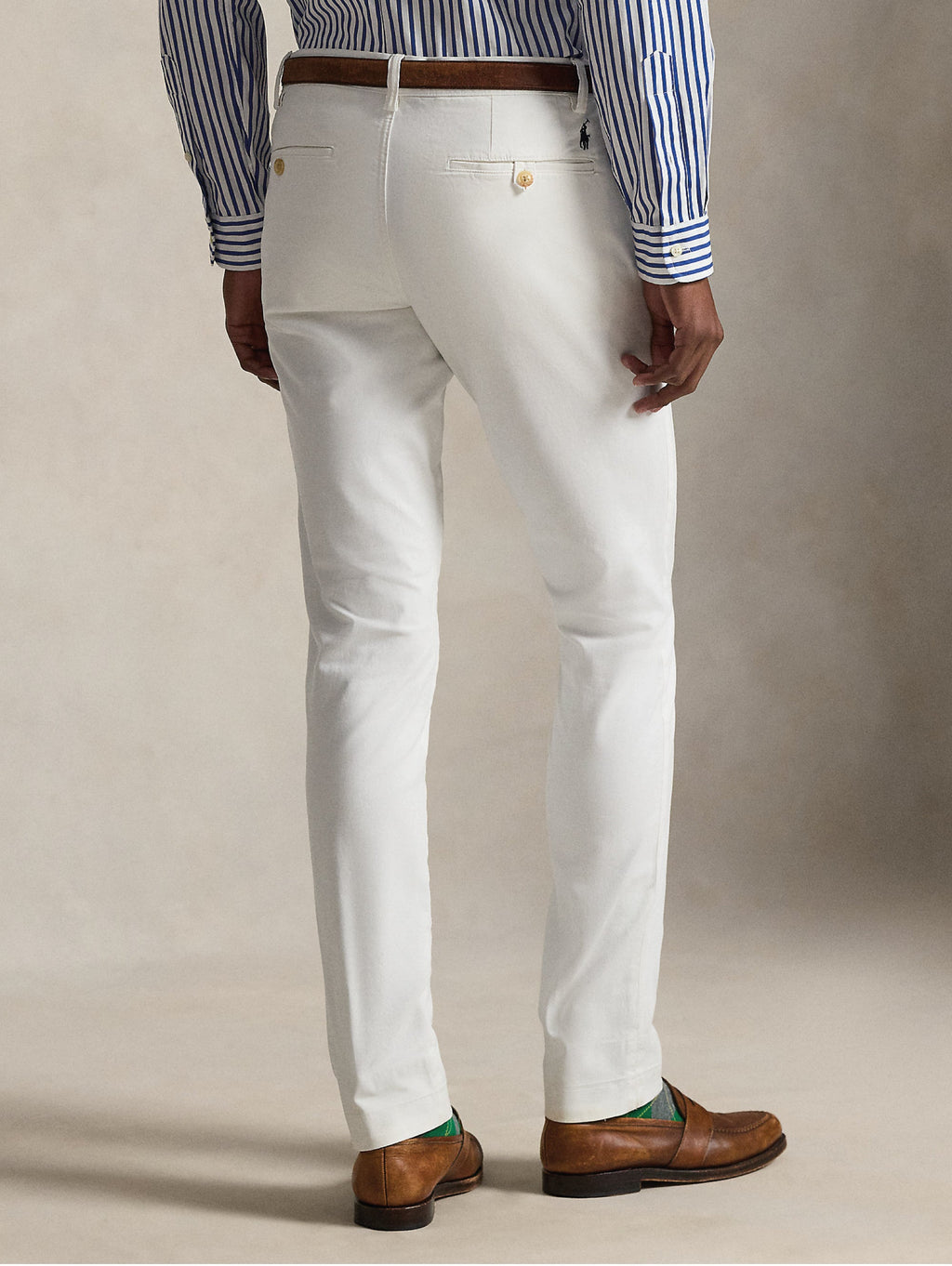 2026 New Arrival Pantaloni Chino Bedford Slim Fit Bianco