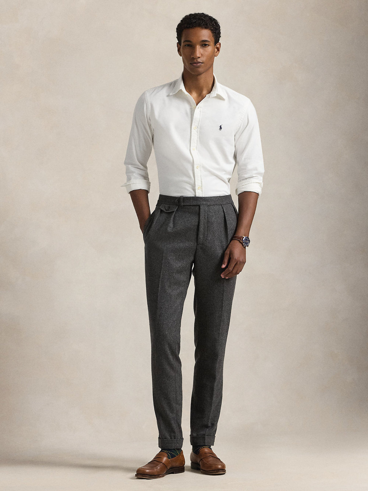 2026 New Arrival Camicia in Oxford Slim Fit Bianca