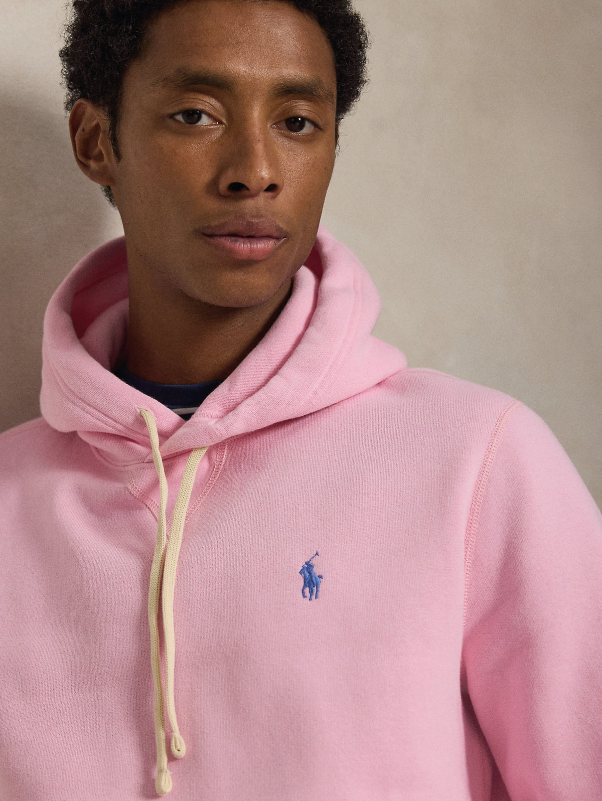2026 New Arrival Felpa con Cappuccio in Misto Cotone Rosa