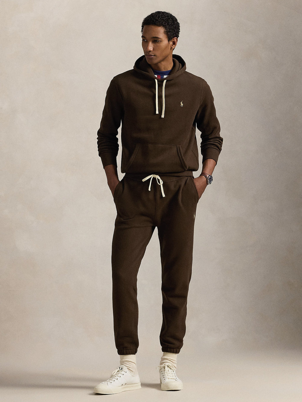 2026 New Arrival Felpa con Cappuccio Marrone