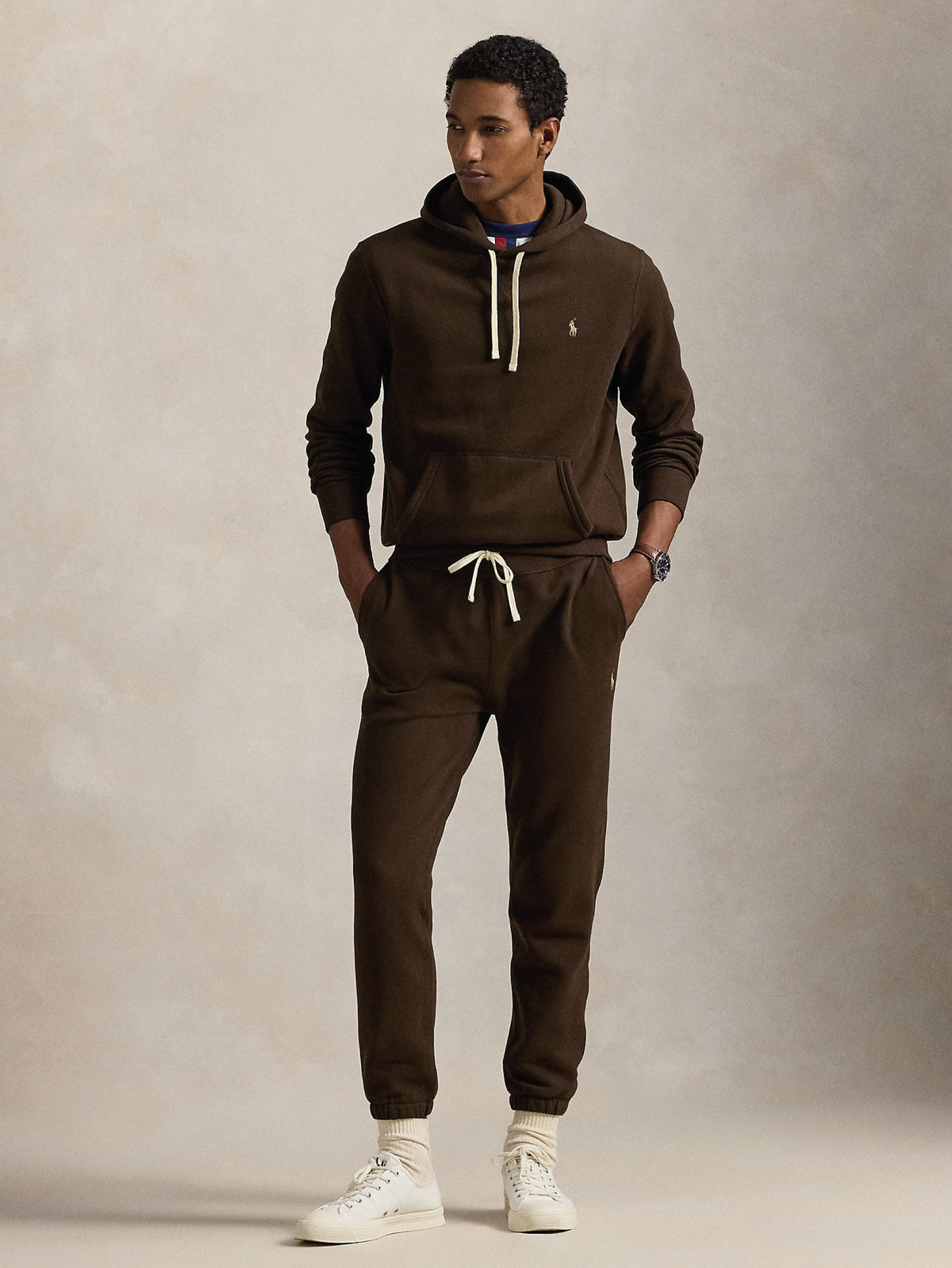 2026 New Arrival Felpa con Cappuccio Marrone