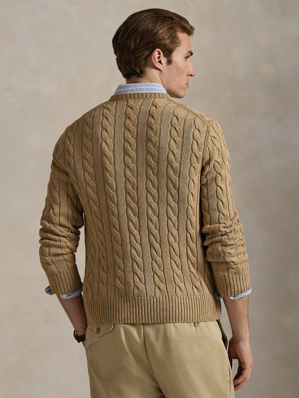 2026 New Arrival Maglia in Cotone a Trecce Cammello