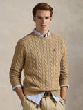 2026 New Arrival Maglia in Cotone a Trecce Cammello