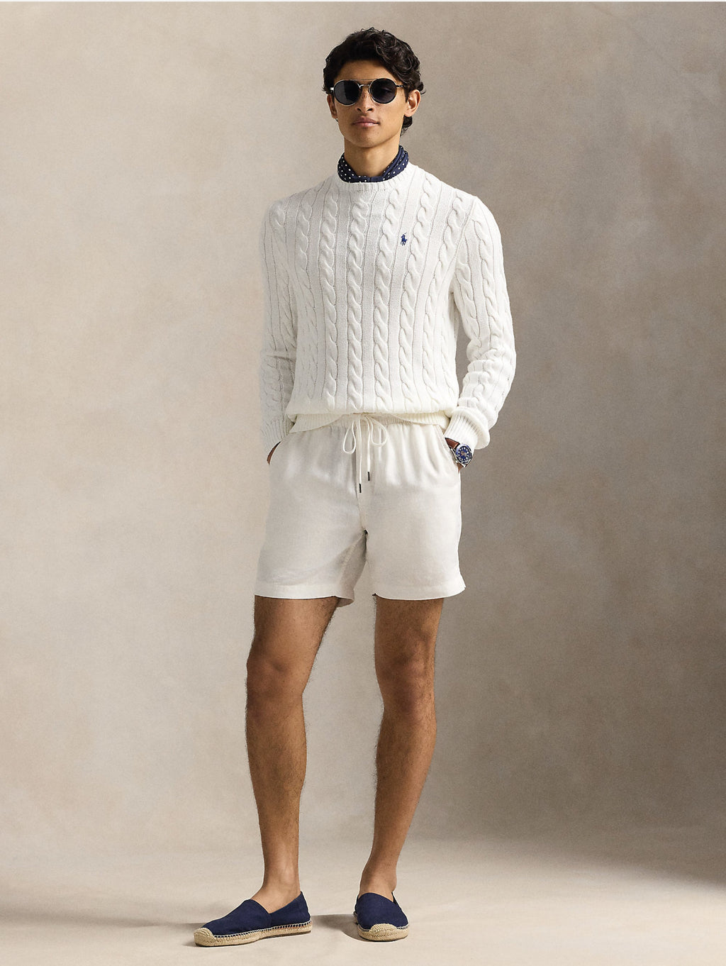 2026 New Arrival Maglia in Cotone a Trecce Bianco
