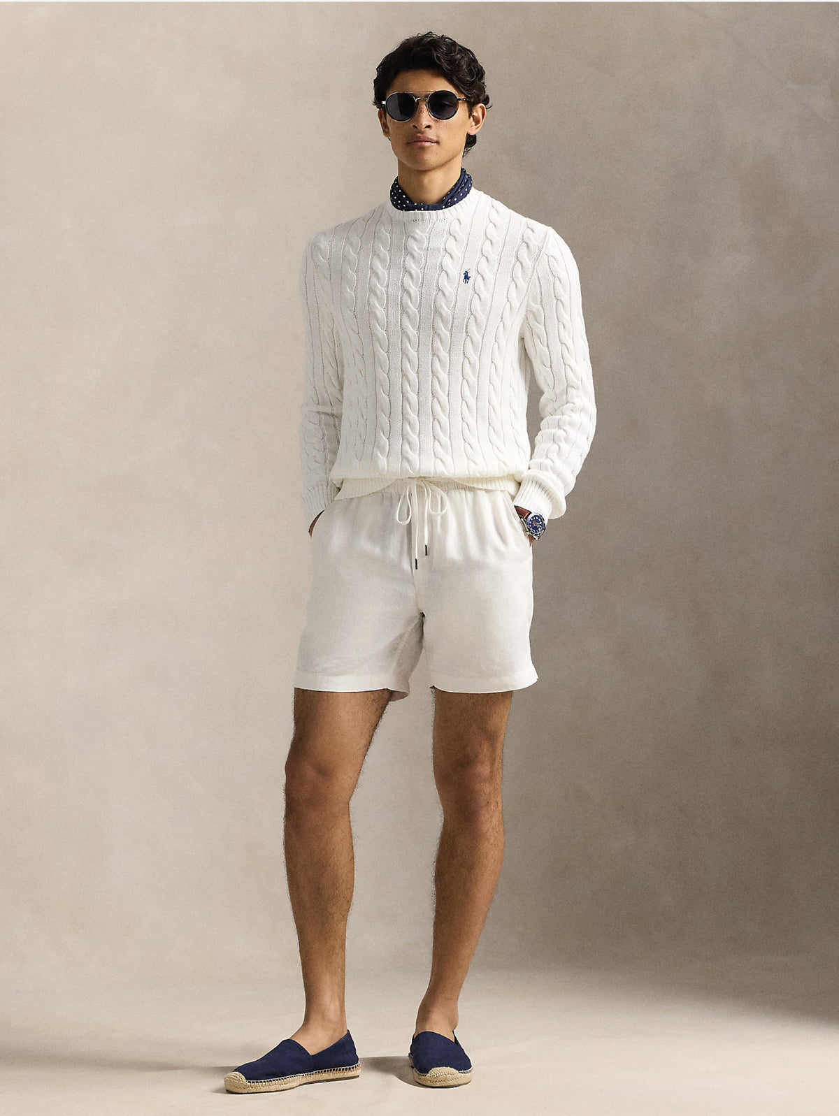 2026 New Arrival Maglia in Cotone a Trecce Bianco