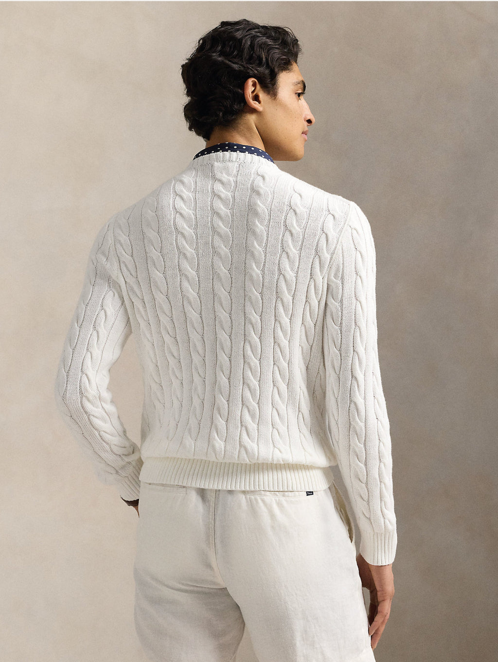 2026 New Arrival Maglia in Cotone a Trecce Bianco