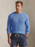 2026 New Arrival Maglia in Cotone a Trecce Blu