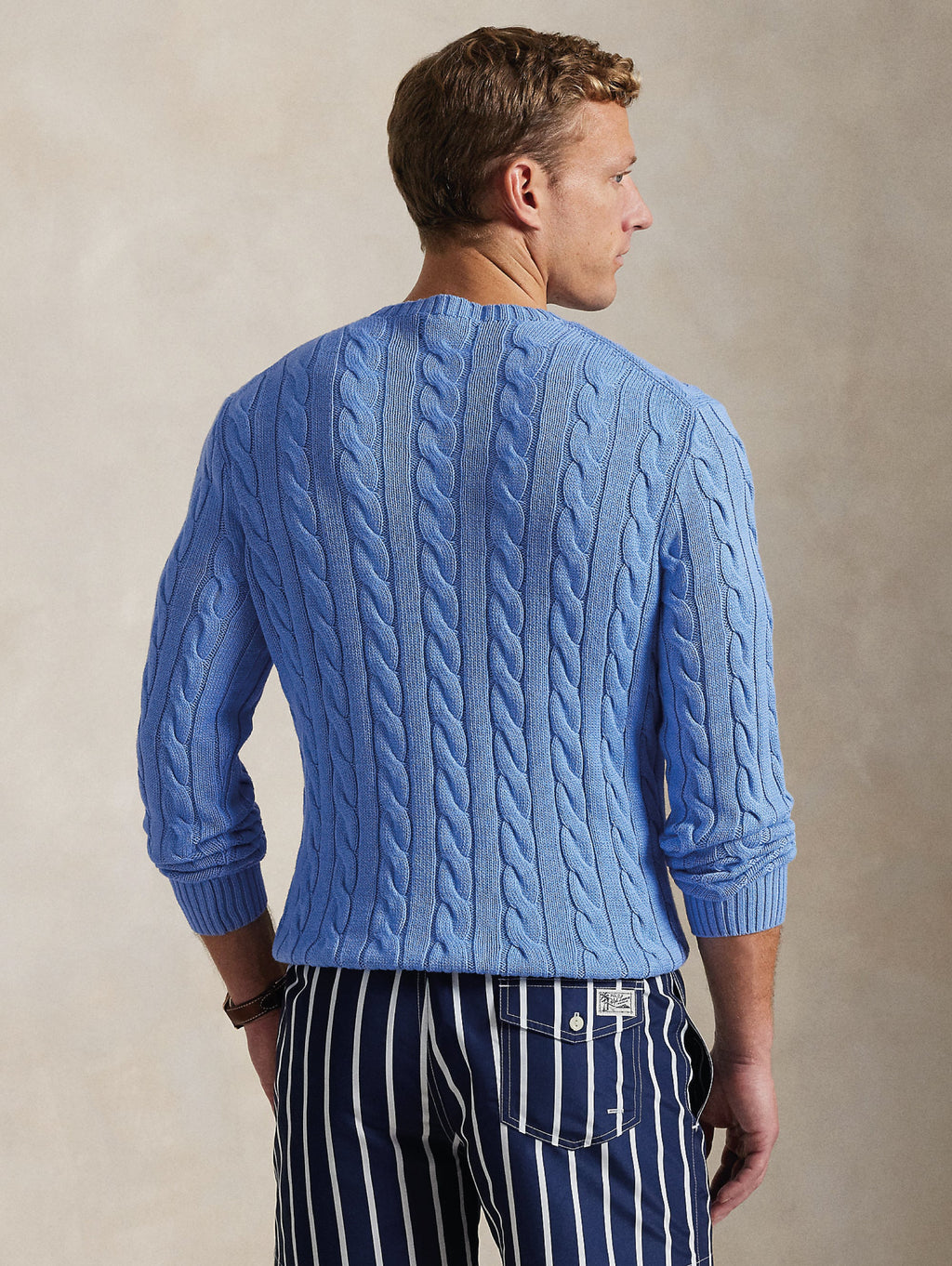 2026 New Arrival Maglia in Cotone a Trecce Blu