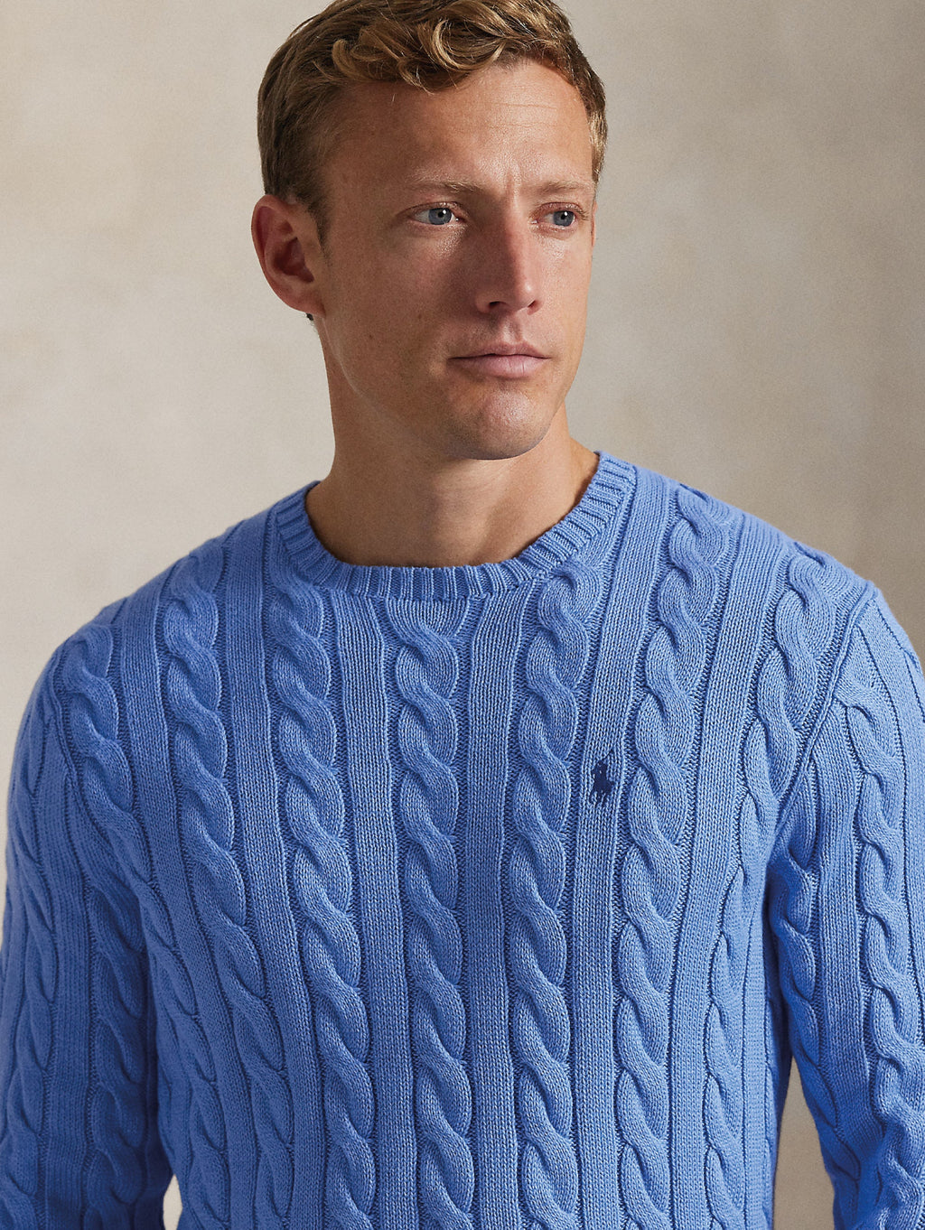 2026 New Arrival Maglia in Cotone a Trecce Blu