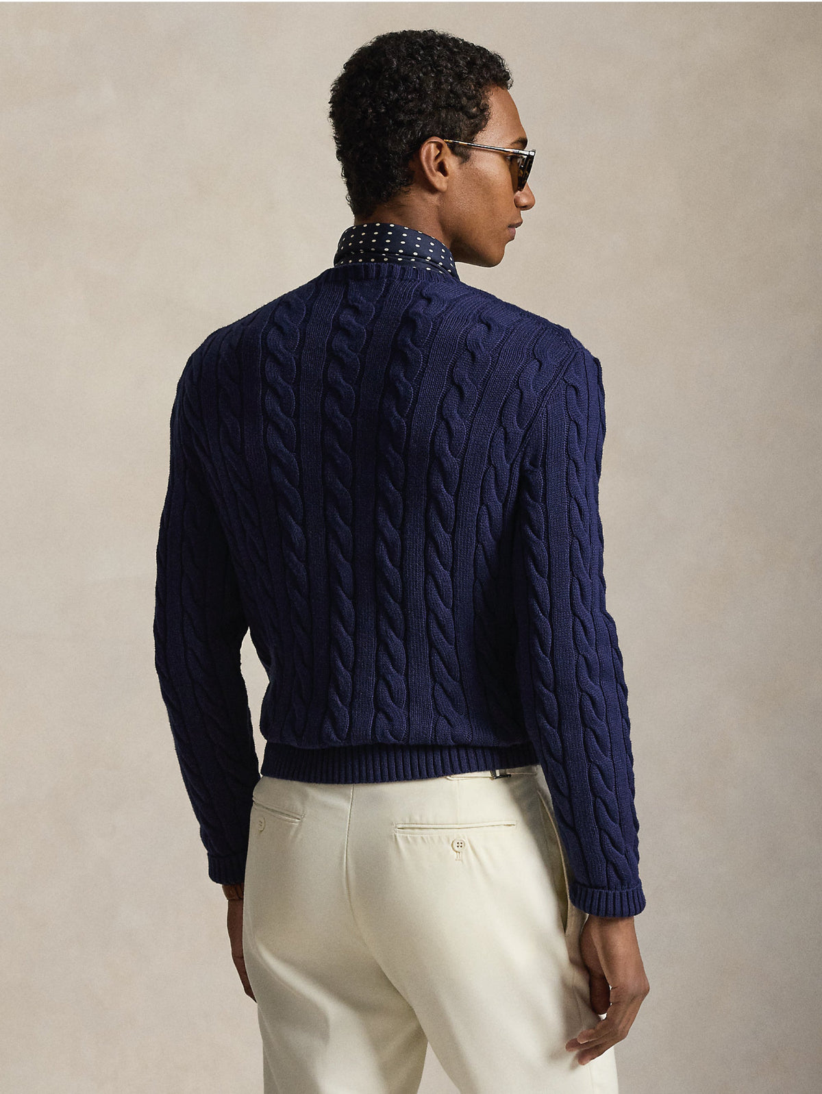 2026 New Arrival Maglia in Cotone a Trecce Blu