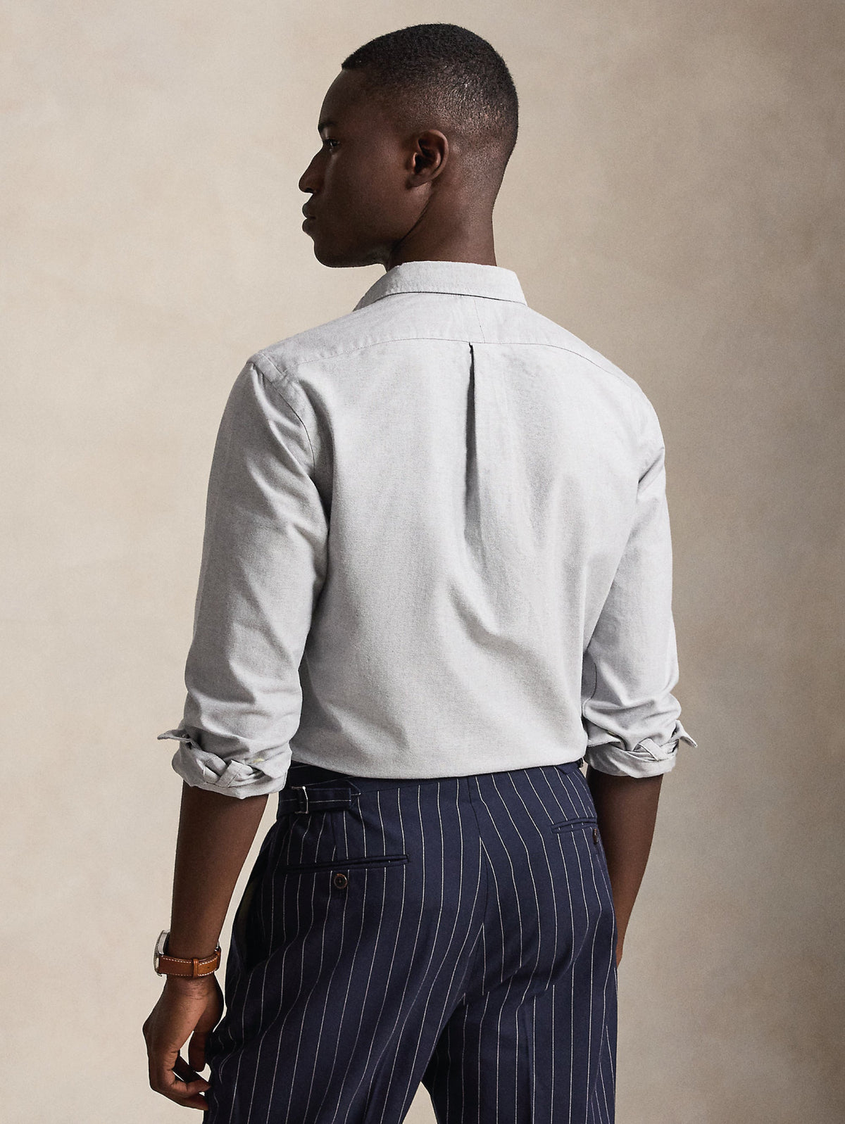 2026 New Arrival Camicia Oxford Slim Fit Grigio