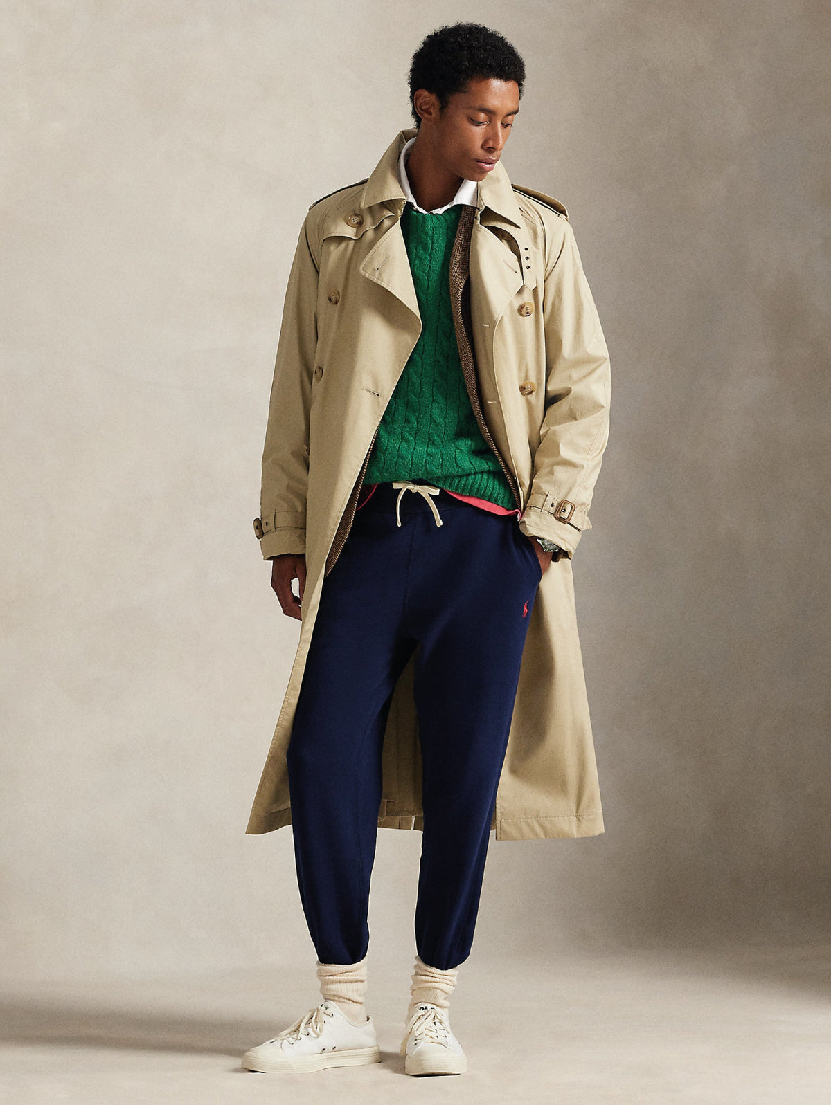 2026 New Arrival Pantaloni Joggers in Misto Cotone Blu