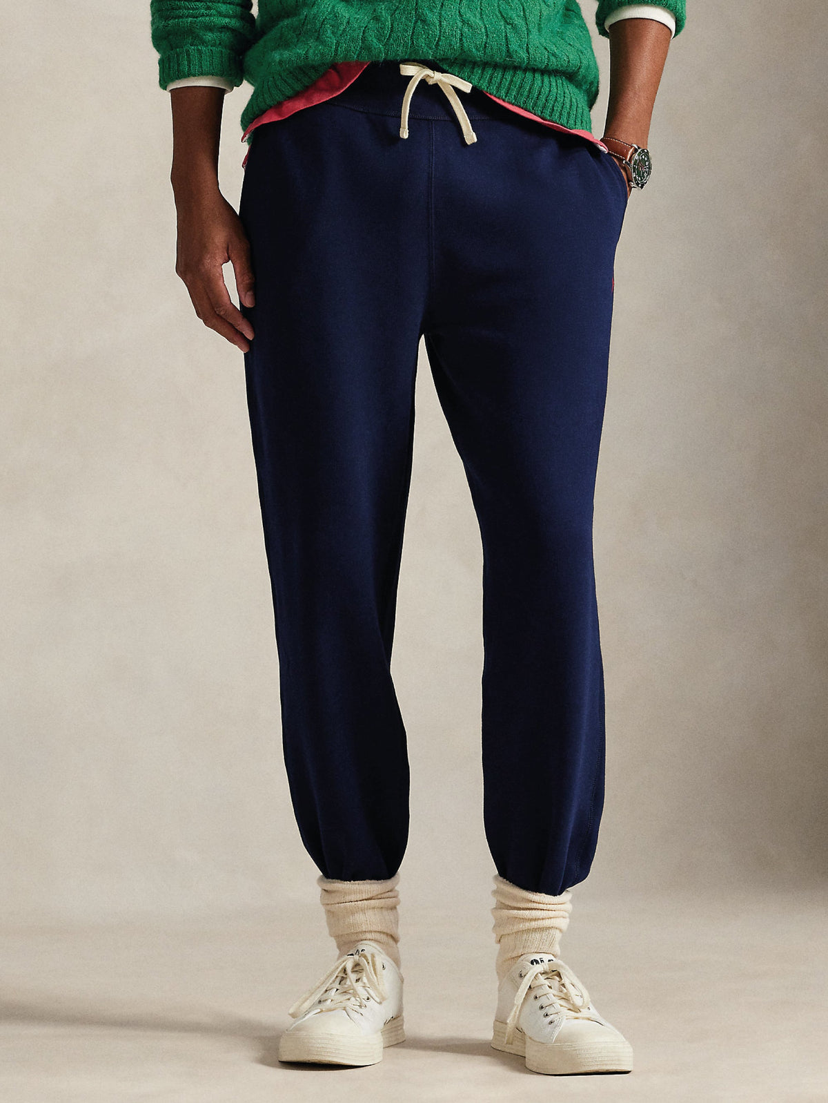 2026 New Arrival Pantaloni Joggers in Misto Cotone Blu