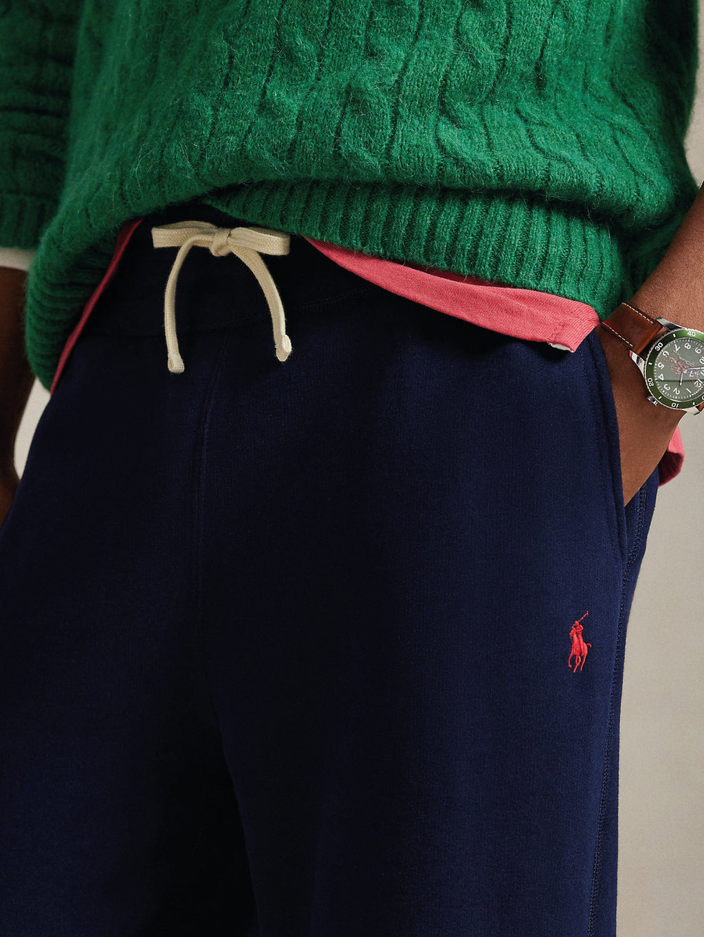 2026 New Arrival Pantaloni Joggers in Misto Cotone Blu