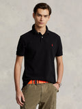 2026 New Arrival Polo in Cotone Piquè Slim Fit Nero