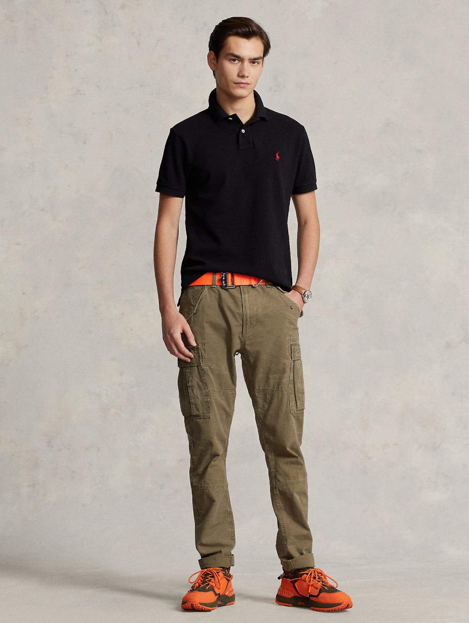 2026 New Arrival Polo in Cotone Piquè Slim Fit Nero