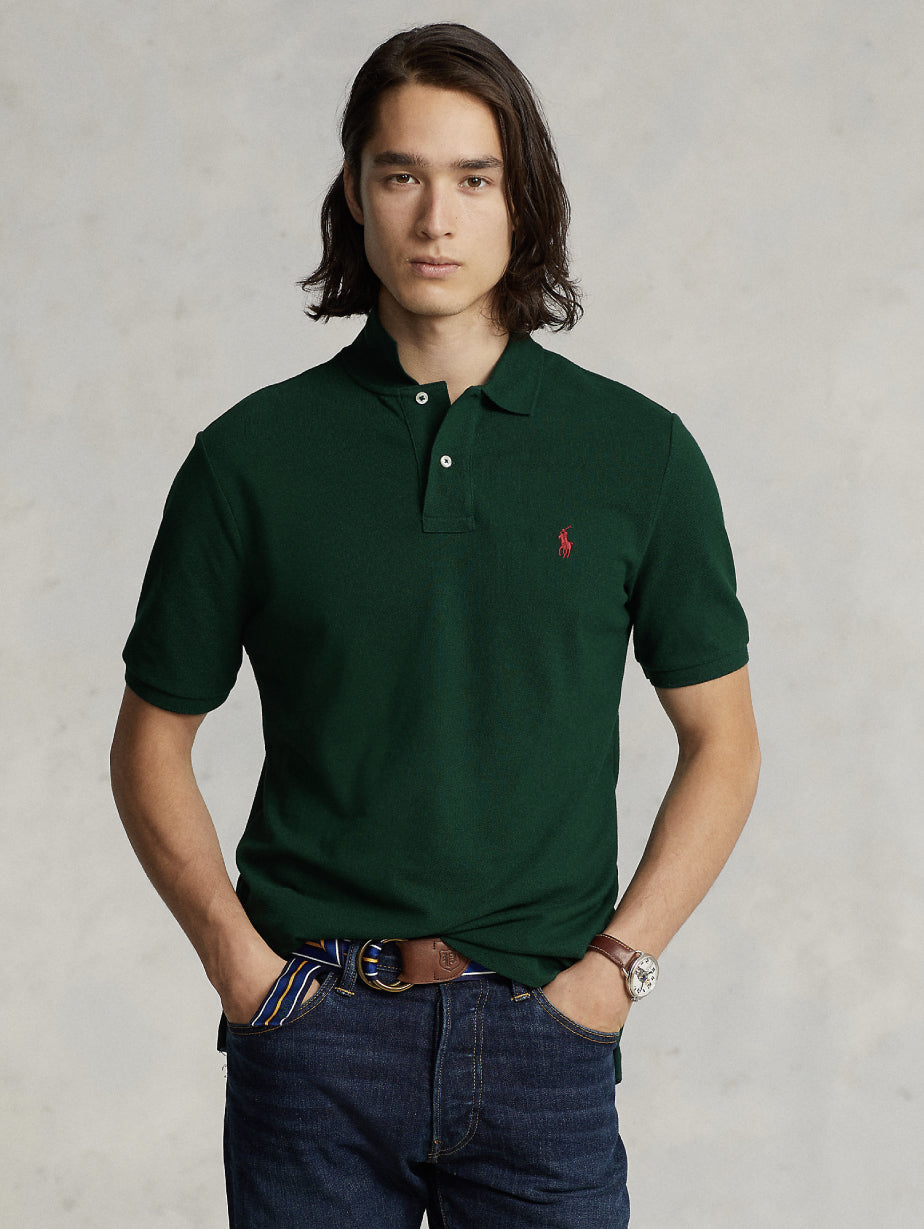2026 New Arrival Polo in Cotone Piquè Verde College
