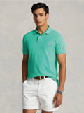 2026 New Arrival Polo in Cotone Piquè Slim Fit Verde