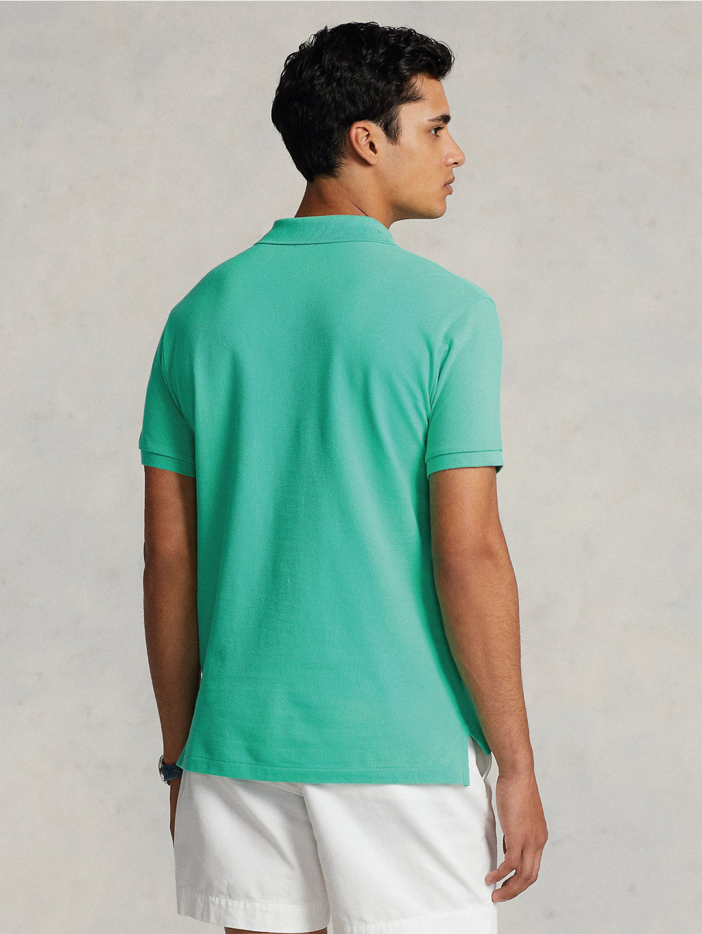 2026 New Arrival Polo in Cotone Piquè Slim Fit Verde