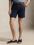 2026 New Arrival Short Chino in Cotone Stretch Blu