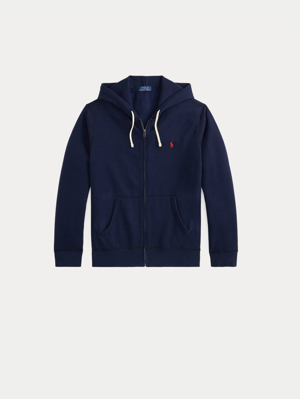 2026 New Arrival Felpa Full Zip in Misto Cotone Navy