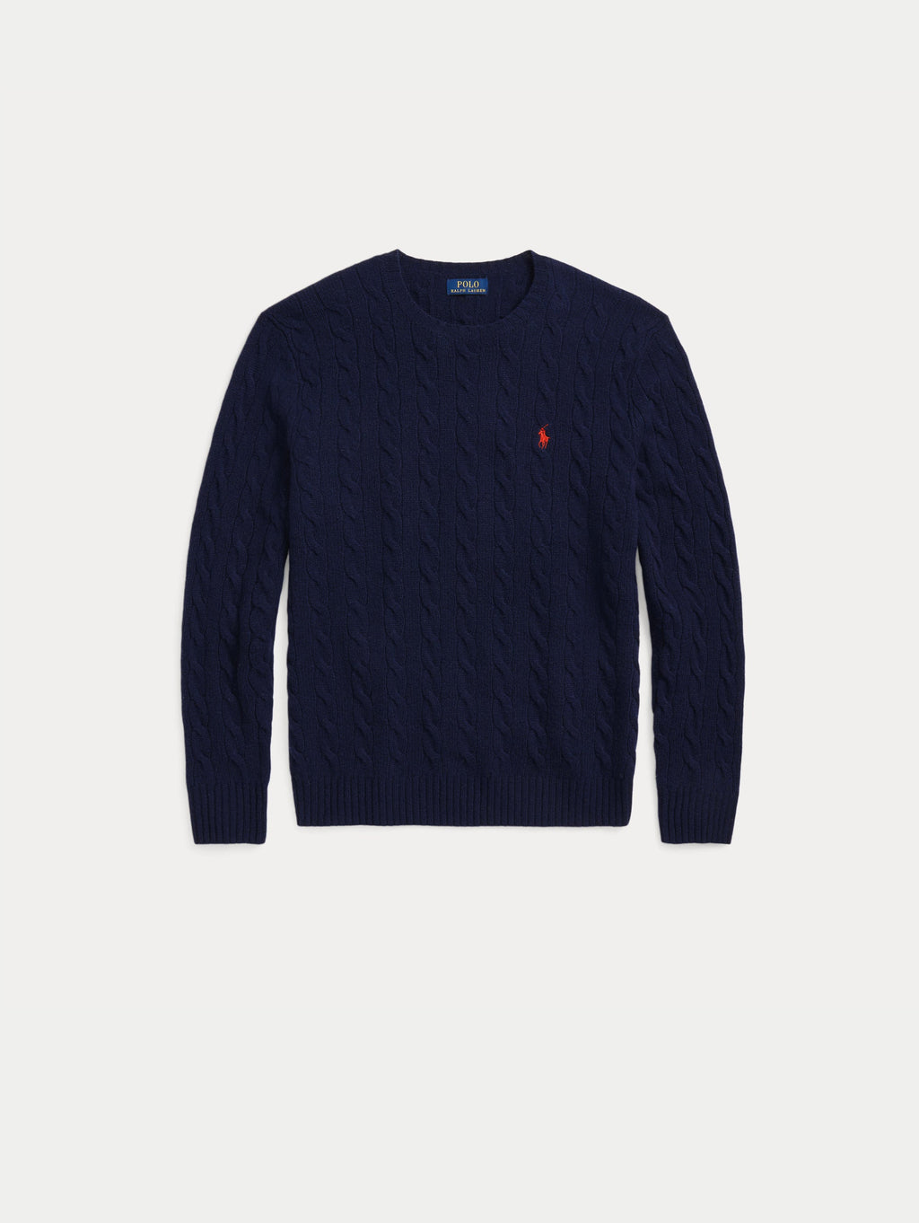 2026 New Arrival Maglia Girocollo in Misto Cashmere a Trecce Blu