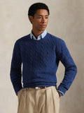 2026 New Arrival Maglia Girocollo in Misto Cashmere Blu Chiaro