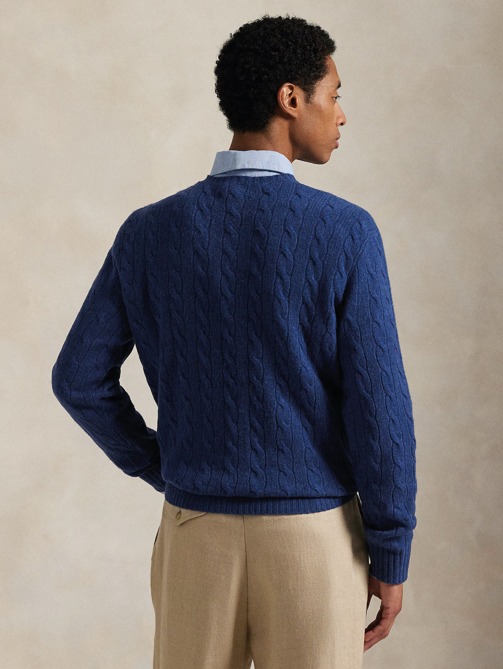 2026 New Arrival Maglia Girocollo in Misto Cashmere Blu Chiaro