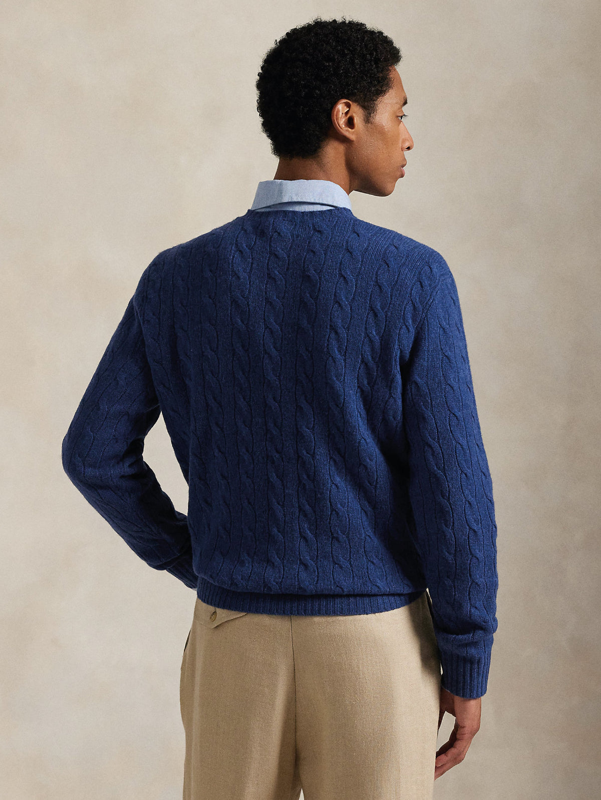 2026 New Arrival Maglia Girocollo in Misto Cashmere Blu Chiaro