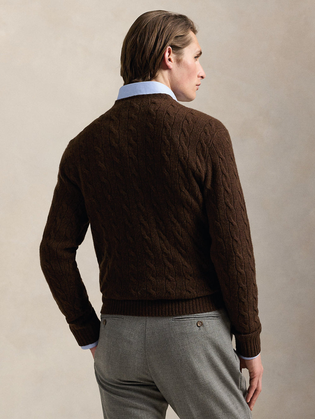 2026 New Arrival Maglia in Lana e Cashmere a Trecce Marrone