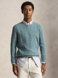 2026 New Arrival Maglia Girocollo in Misto Cashmere Turchese
