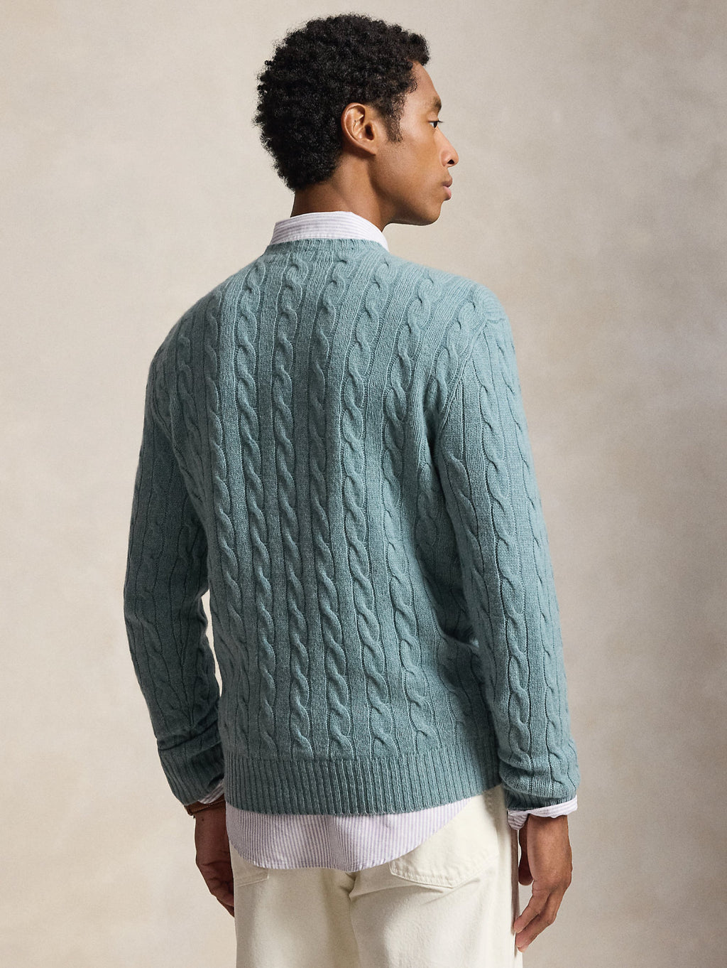 2026 New Arrival Maglia Girocollo in Misto Cashmere Turchese