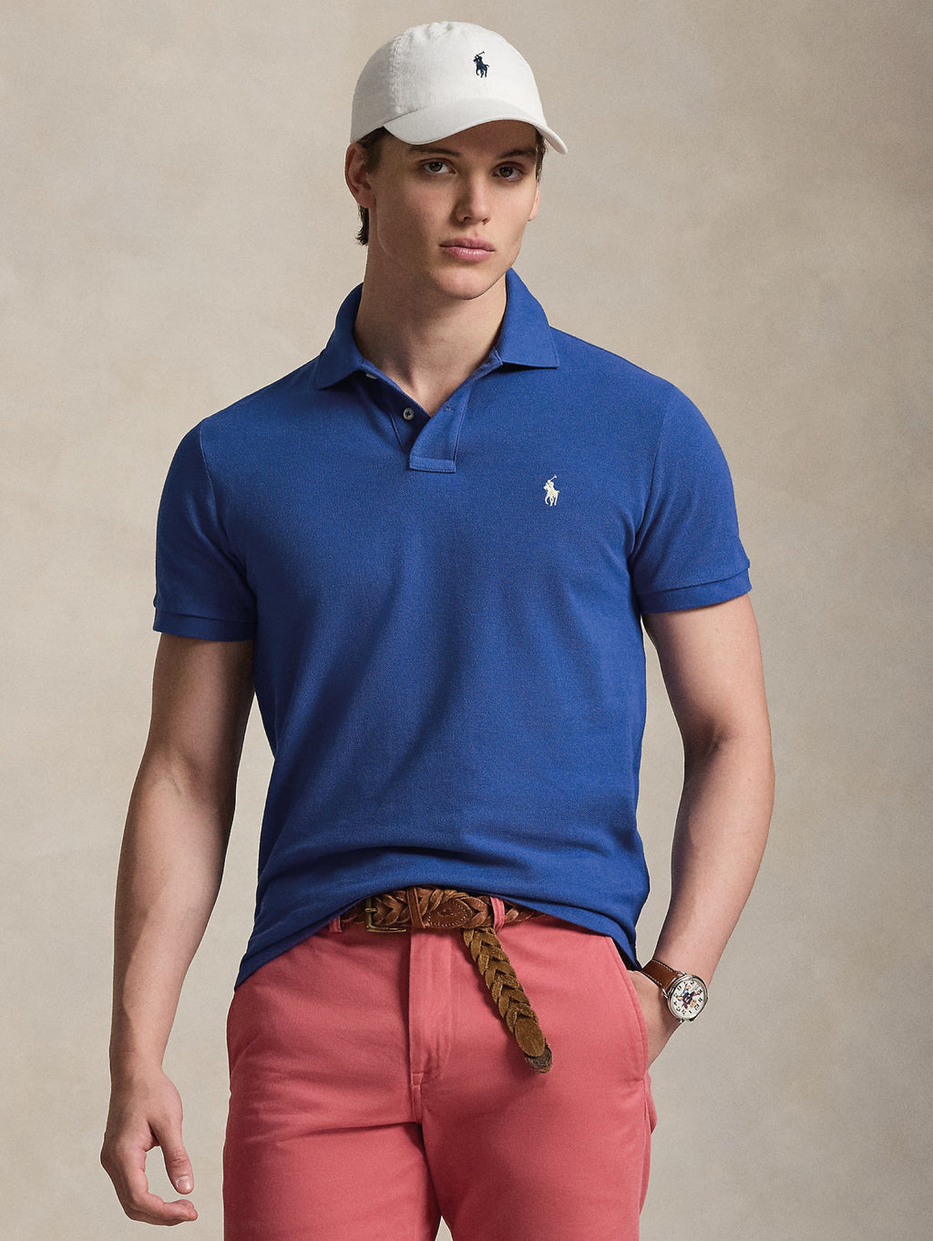 2026 New Arrival Polo Maniche Corte in Cotone Blu
