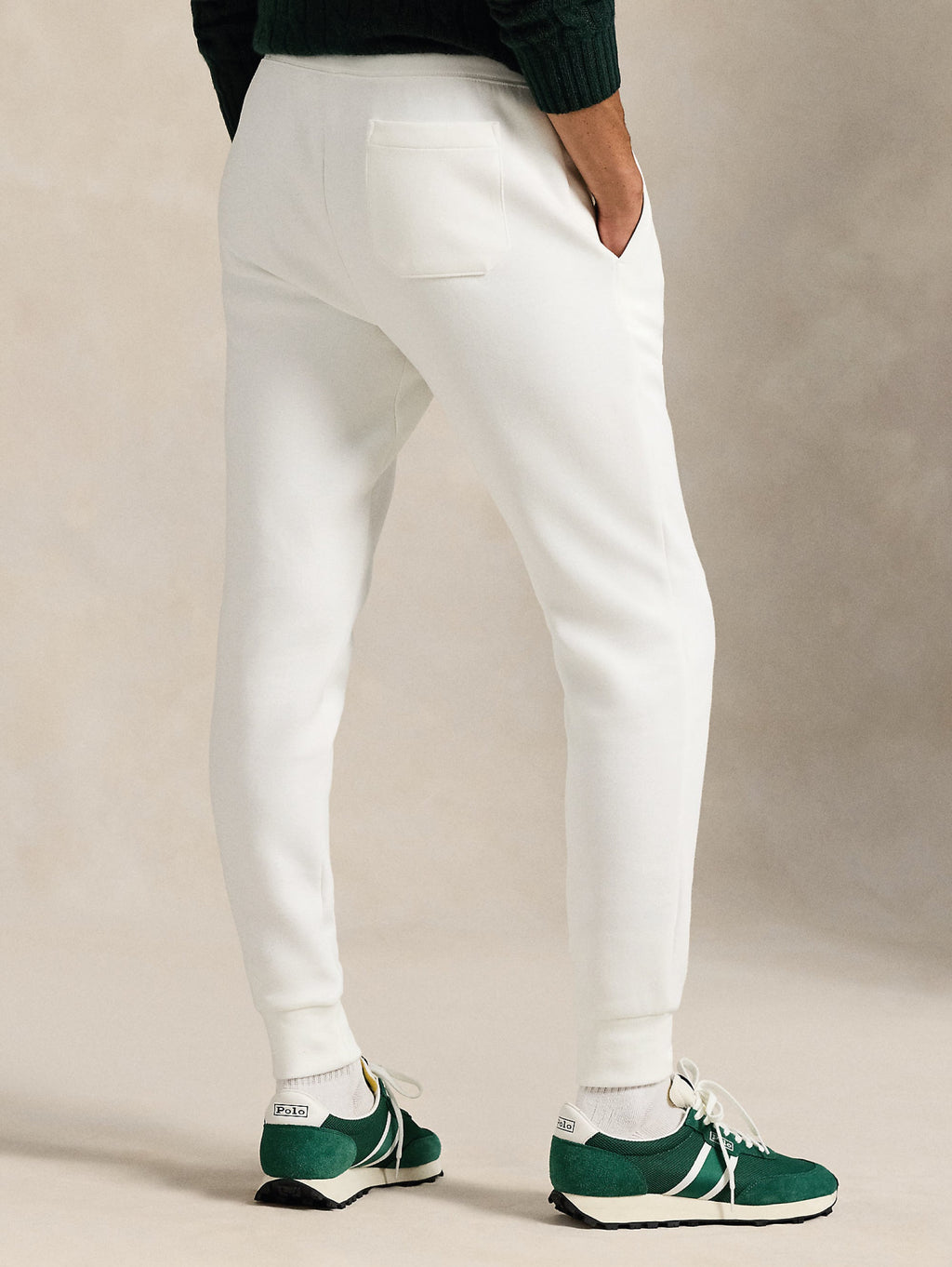 2026 New Arrival Pantaloni Joggers in Maglia Doppia Bianco