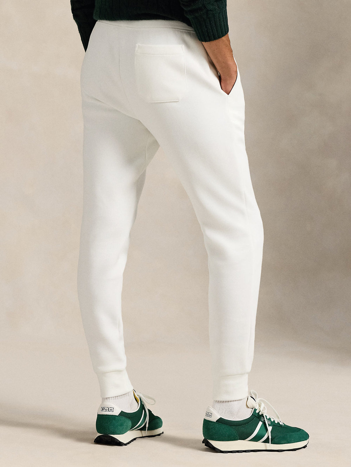2026 New Arrival Pantaloni Joggers in Maglia Doppia Bianco
