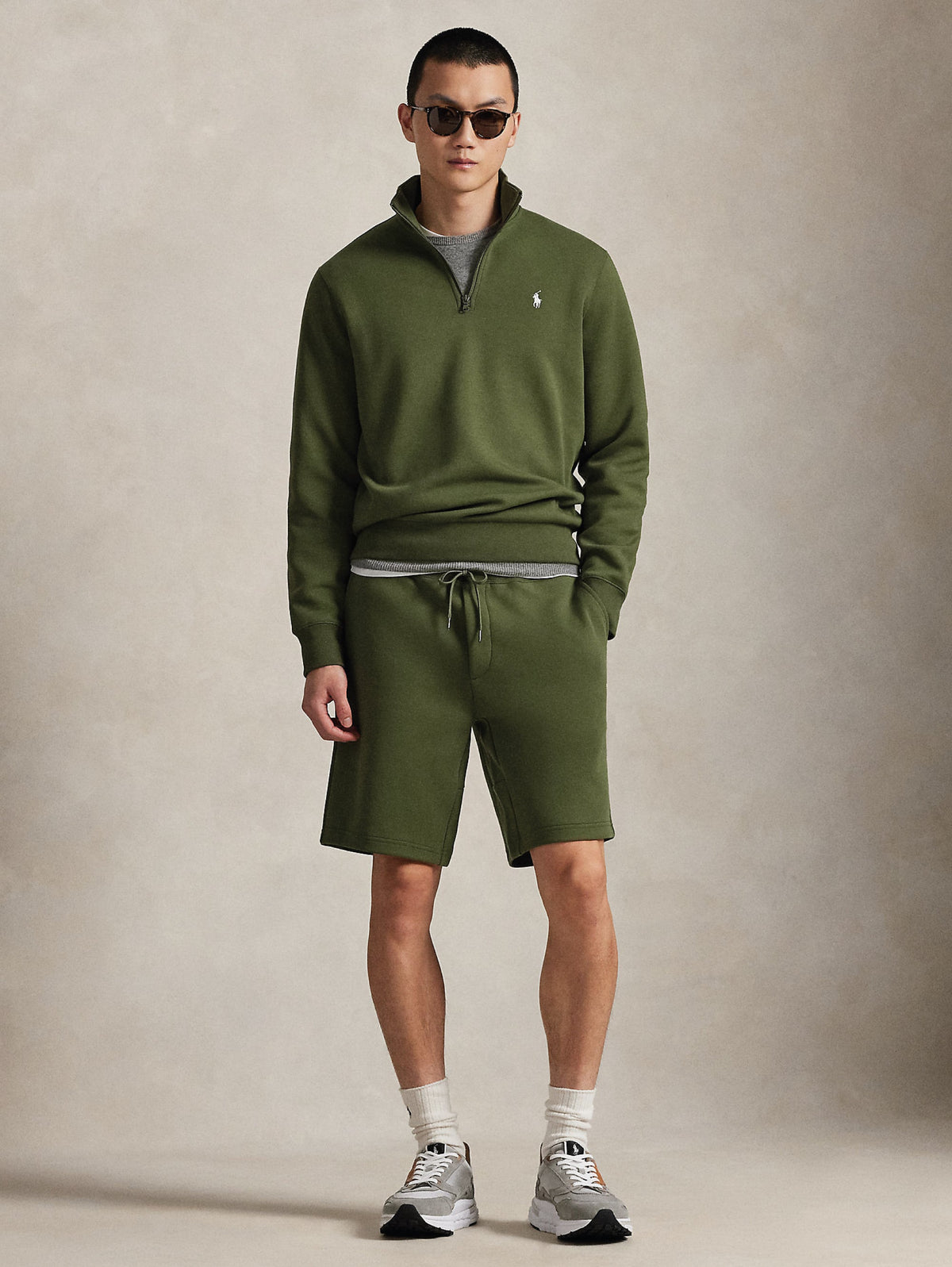 2026 New Arrival Shorts in Maglia Doppia Verde