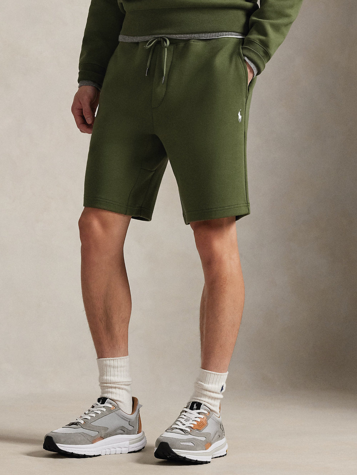 2026 New Arrival Shorts in Maglia Doppia Verde